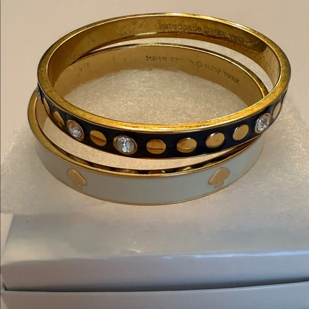 Kate Spade Gold and Black Bracelet Duo - Picture 4 of 5